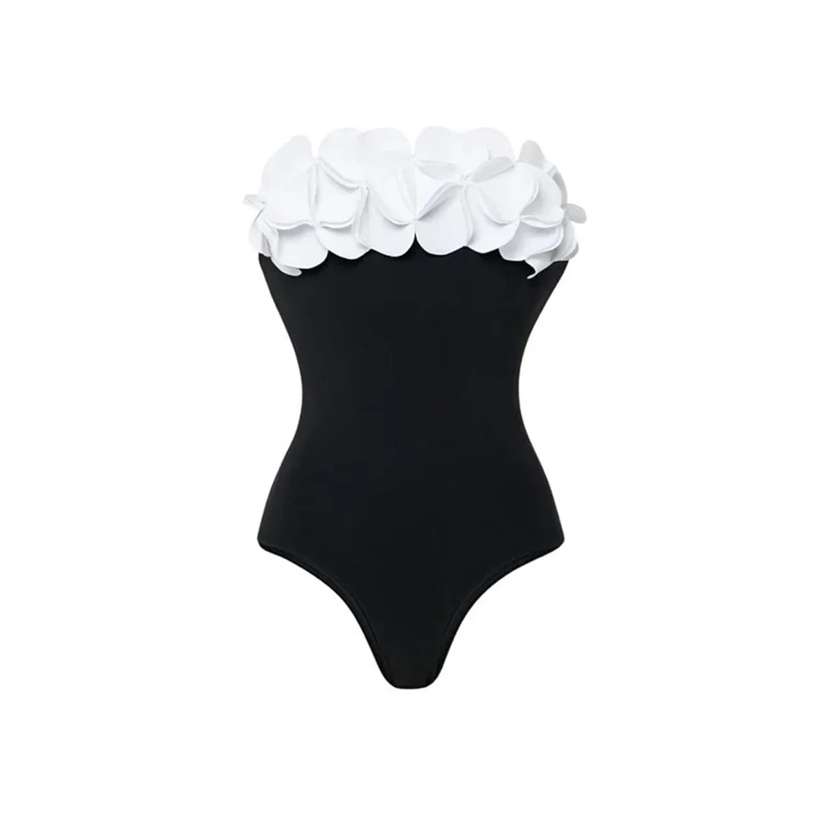 2Pcs Laser Flower Swimsuit Sexy Women Bikini Bandeau Biquini Female Push Up Swimwear Ptachwork Bathing Suits Bodysuit Beachwear