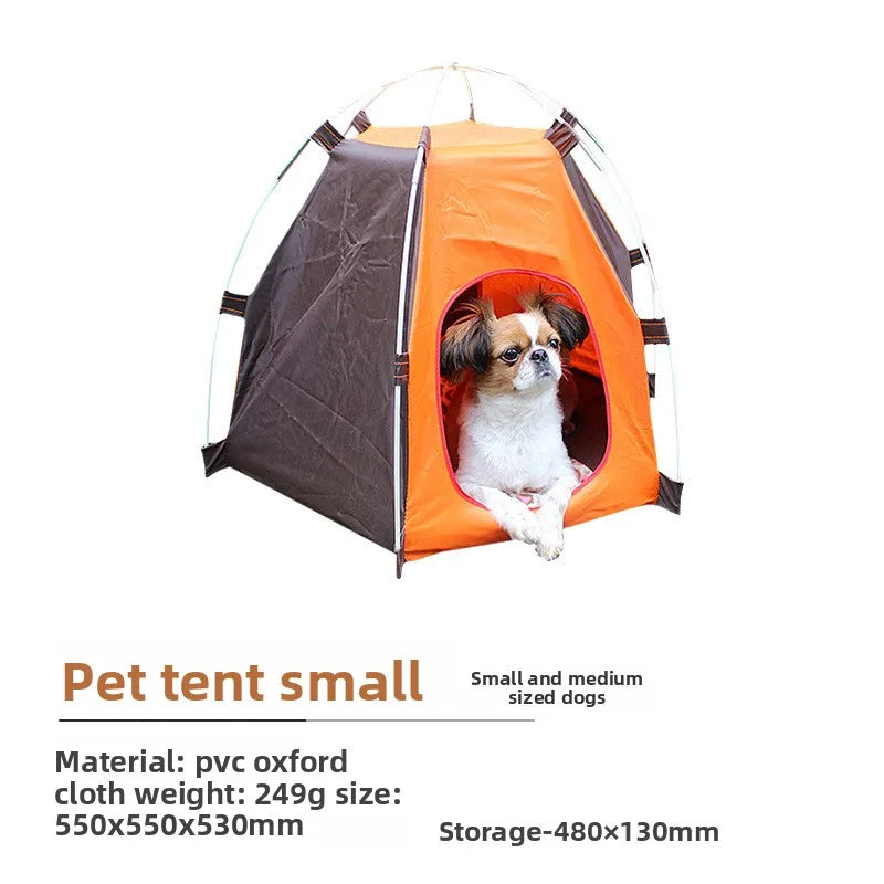 Outdoor Elevated Dog Bed Foldable Raised Pet Cot With Removable Canopy Shade Tent Breathable Dog Bed Carrying Bag For Camping