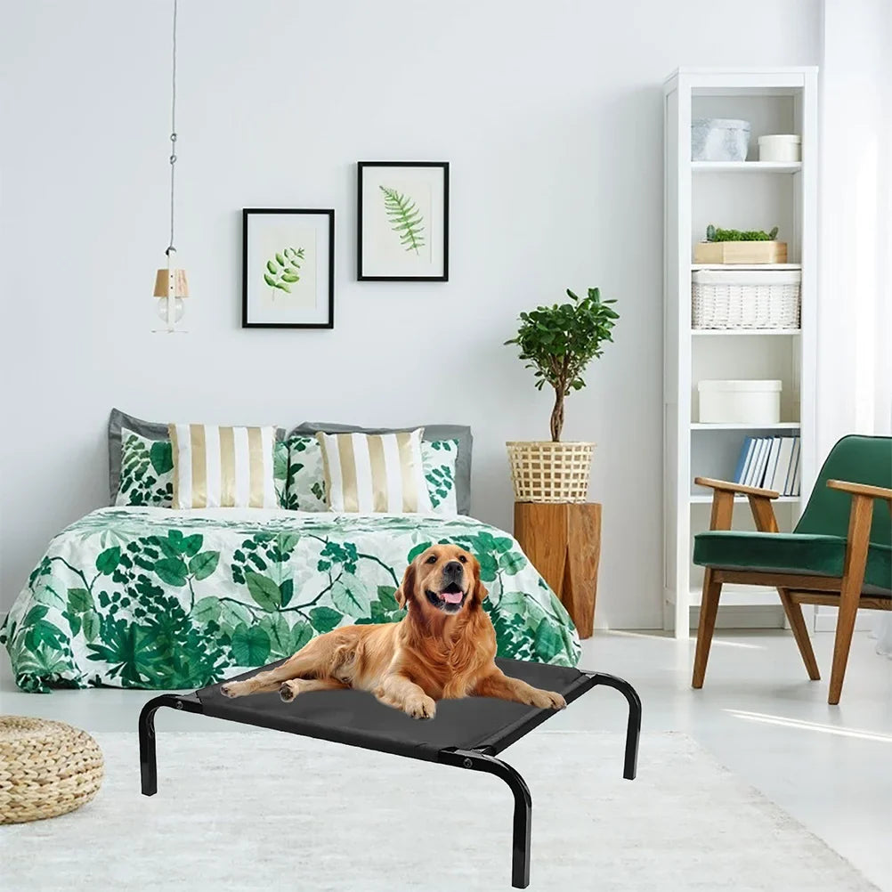 Elevated Dog Bed Cover Replacement Washable Mesh Pet Cot for Indoor Outdoor Use Cool Comfortable Dog Sleeping Bed Accessory
