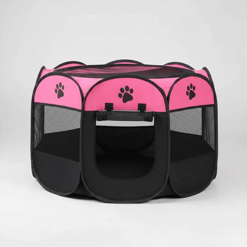 Folding Pet Tent Playpen – Portable Dog and Cat Outdoor Shelter