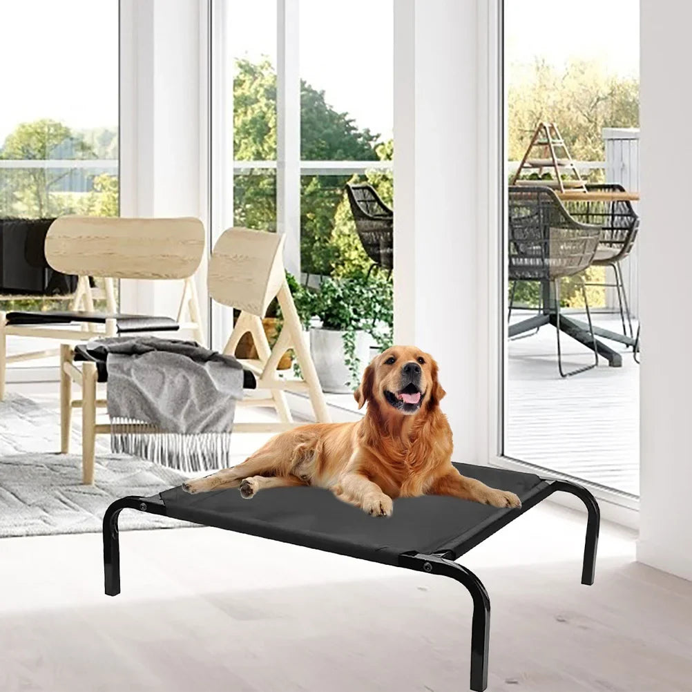 Elevated Dog Bed Cover Replacement Washable Mesh Pet Cot for Indoor Outdoor Use Cool Comfortable Dog Sleeping Bed Accessory