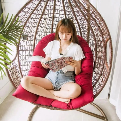 Balcony Egg Chair Cushion Seat Pad Swing Hanging Chair Mat Pillow Patio Garden Outdoor Thickened Hammock Rocking Chair Seat
