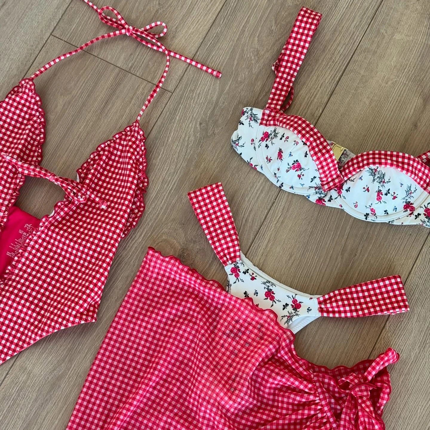Floral Bikini 2026 New Swimsuit Women Sexy Swimwear Female Bandeau  Biquini Push Up Bathingsuit Mirco Swimming Suit Beachwear