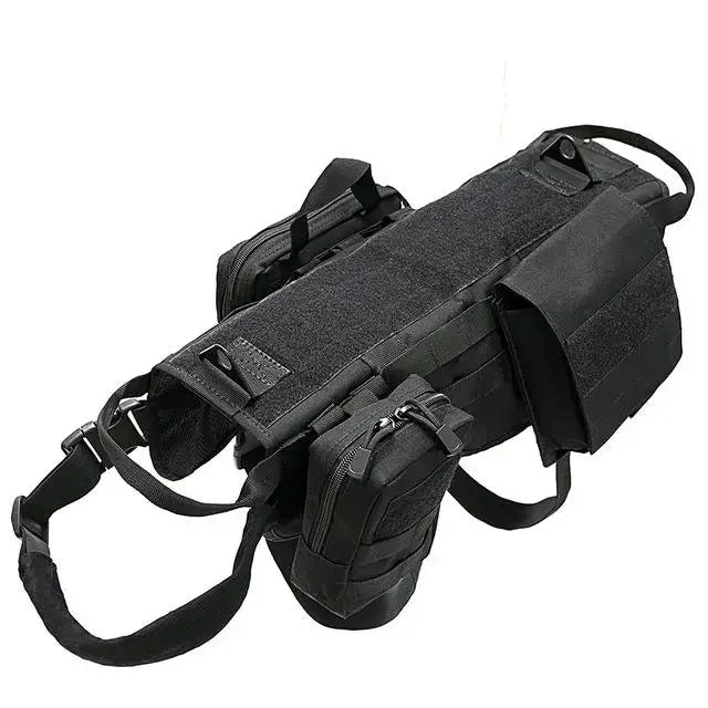 Tactical Pet Chest and Strap Medium Sized Large Dog Vest Set Camo Tactical Dog Training Dog Combat Clothing Vest Pet Supplies