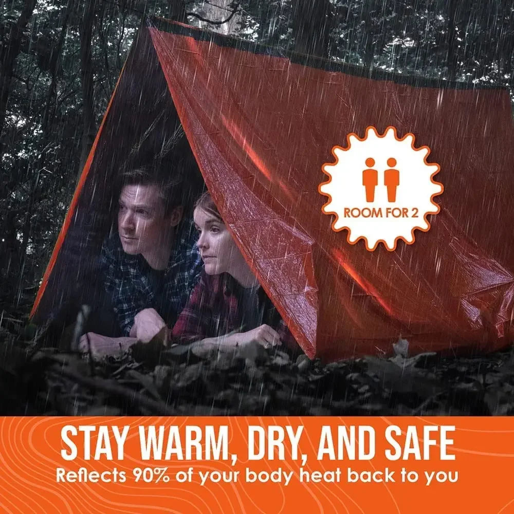 2-Person Outdoor Camping Tent Waterproof Lifesaving Tent Emergency