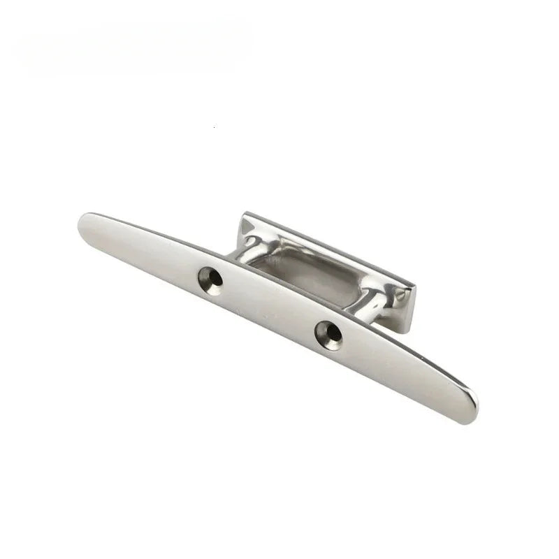 1Pc 4" 5" 6" 8" Combo Mooring Cleat 2 Hole 316 Stainless Steel Polished Boat Cleats for Marine Boat Deck Rope Tie Yacht