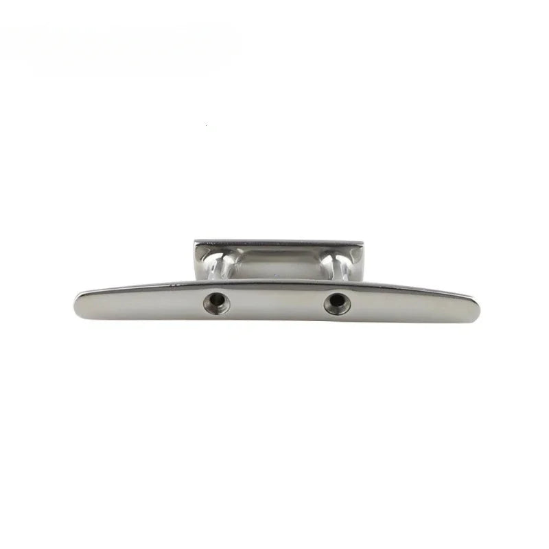 1Pc 4" 5" 6" 8" Combo Mooring Cleat 2 Hole 316 Stainless Steel Polished Boat Cleats for Marine Boat Deck Rope Tie Yacht