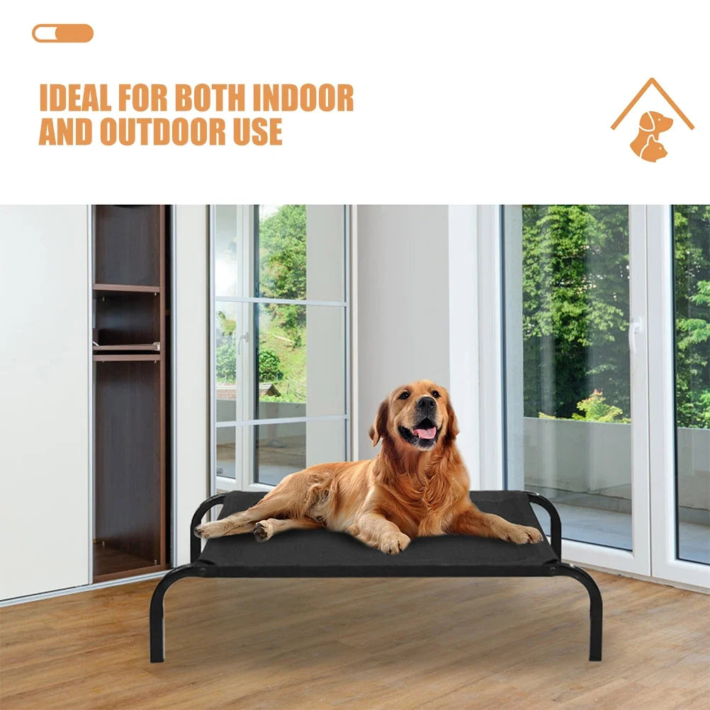 Elevated Dog Bed Cover Replacement Washable Mesh Pet Cot for Indoor Outdoor Use Cool Comfortable Dog Sleeping Bed Accessory