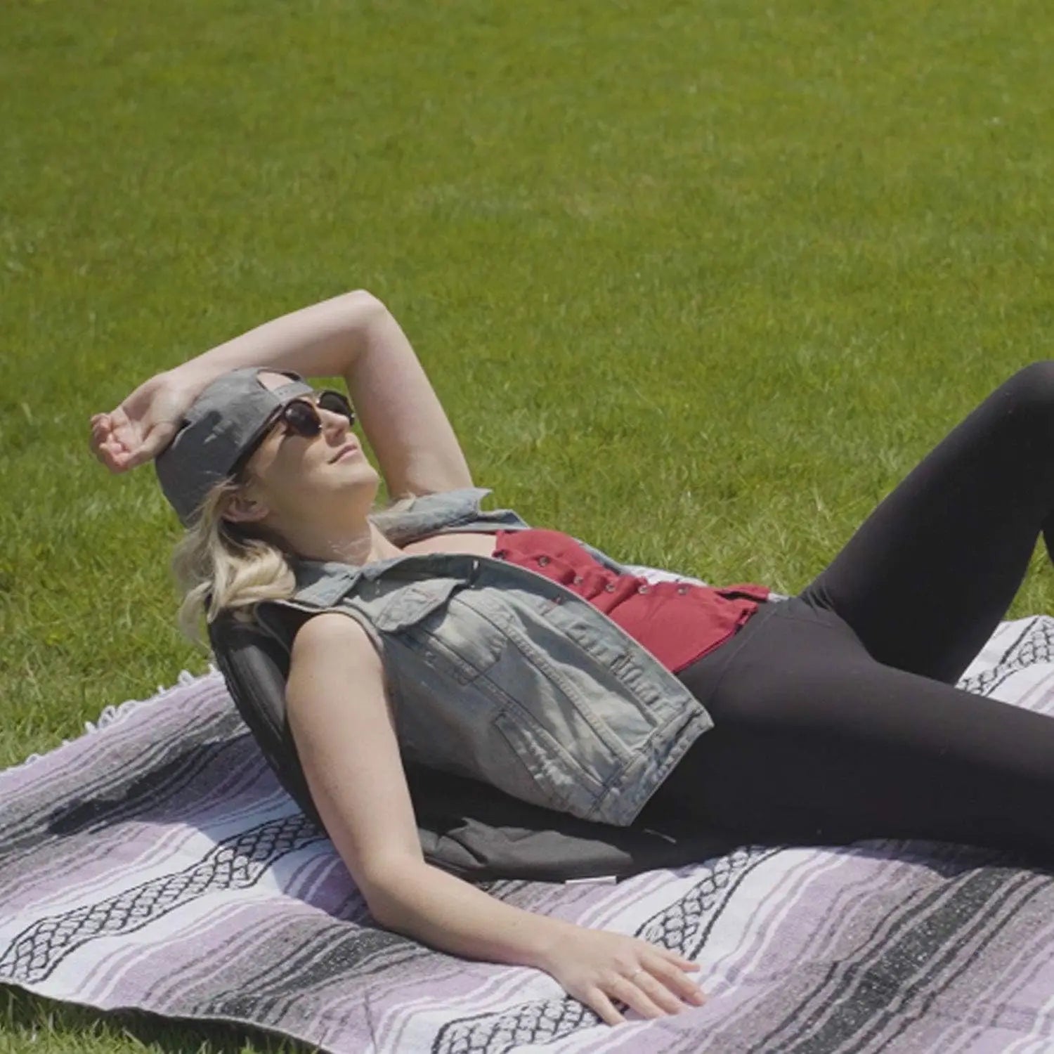 Alpcour Reclining Stadium Seat - Waterproof, 6-Position Comfort