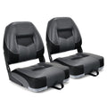 Set of 2 Folding Low Back Fishing Boat Seat