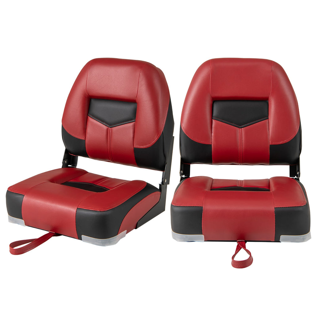 Set of 2 Folding Low Back Fishing Boat Seat