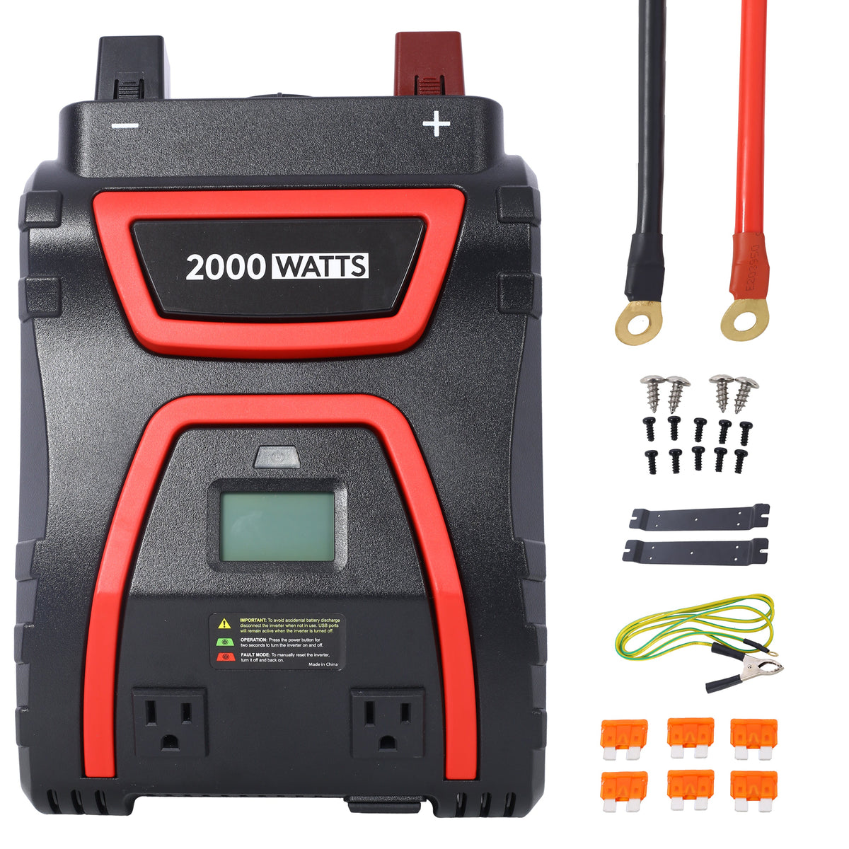 2000 Watts Power Inverter - Portable AC Power