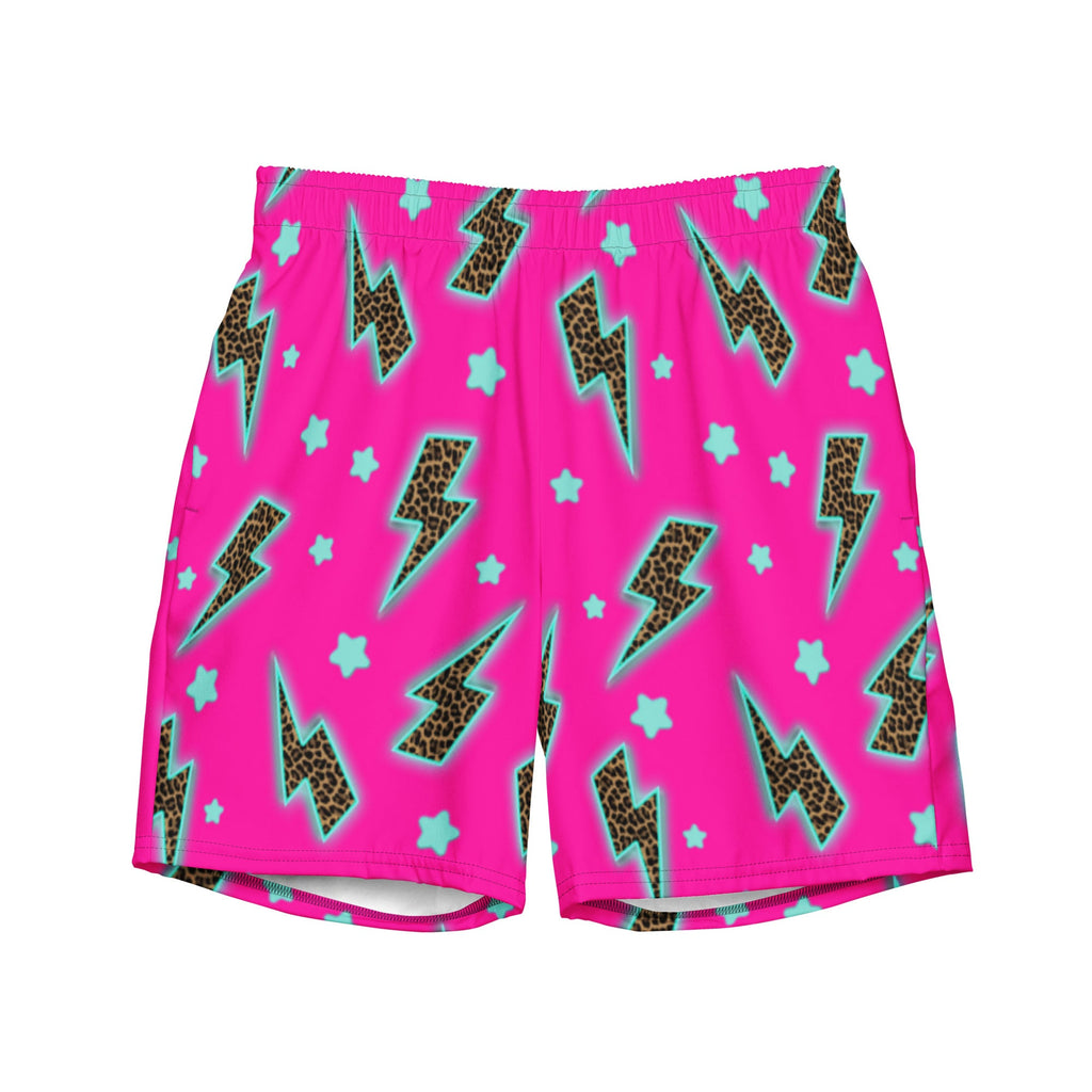 Baha Ranch Yeehaw Leopard Lightning Men's Swim Trunks