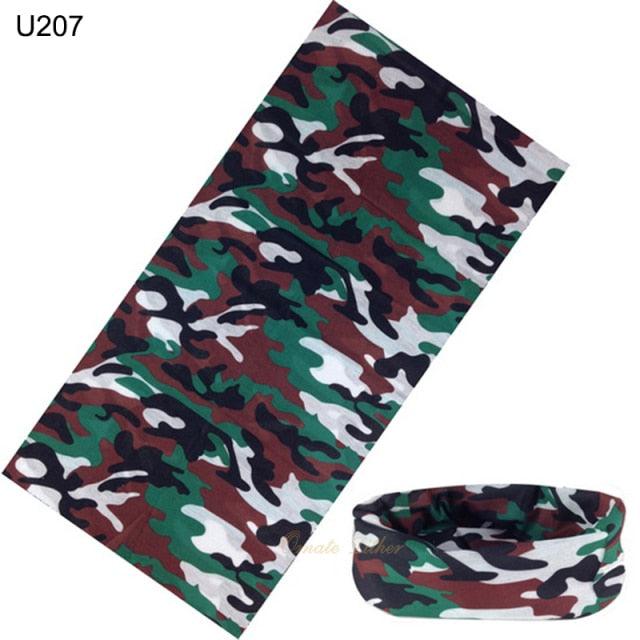 Camouflage Neck Gaiter Hunting Scarves Ice Silk Bandana Tubular Buff Half Mask Tactical Sport Headband Balaclava  Balaclava Seamless Magic Head Scarf Breathable Bandana Turban Outdoor Hiking Quick-Dry Sweat Absorbing Scarves Multifunction Beanie Hat