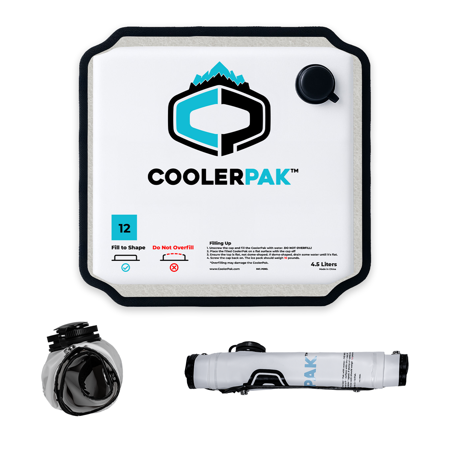 CoolerPak 12lb Ice Block Pack - Reusable Ice Pack for Coolers