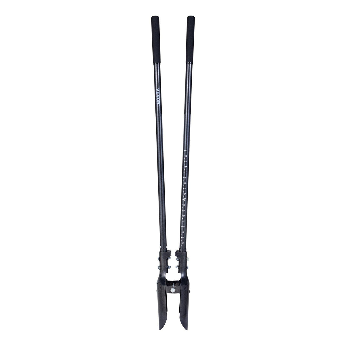 Post Hole Digger with Carbon Steel Handle Scale Marks 57.5" Manual Hole Digger