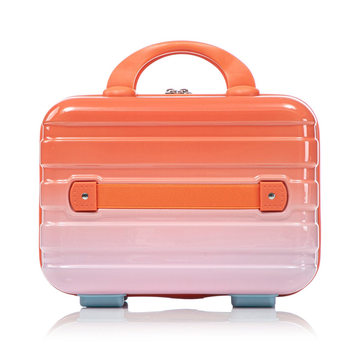 2 Pc PC Spinner Wheel Luggage Set with Lock - Gradient Blue Red