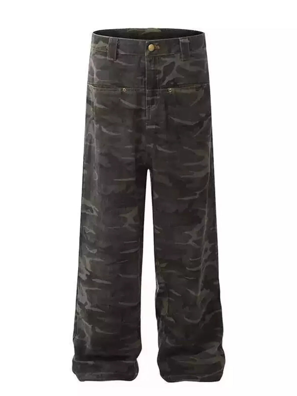 Men's Full Size Camo Print Loose Fit Jeans Plus Size