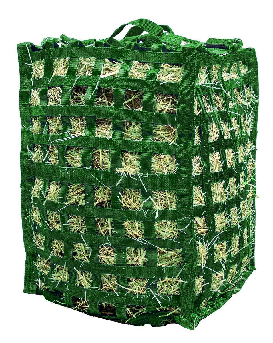 Natural Grazer 4-Sided Slow Feeder Horse Hay Bag – 1.75" Square Openings – Limited Hay Access | Patented Design – 1-Year Warranty
