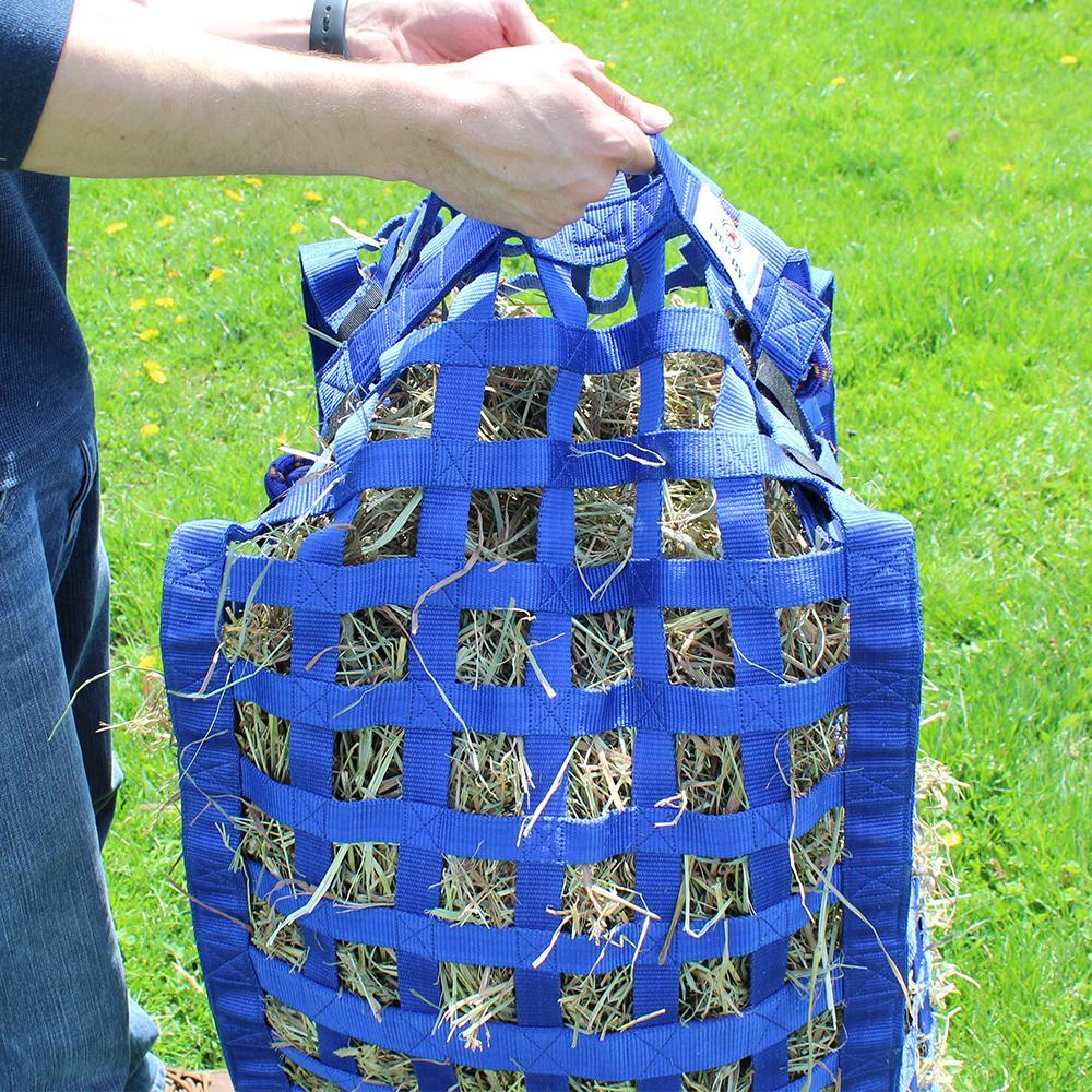 Natural Grazer 4-Sided Slow Feeder Horse Hay Bag – 1.75" Square Openings – Limited Hay Access | Patented Design – 1-Year Warranty