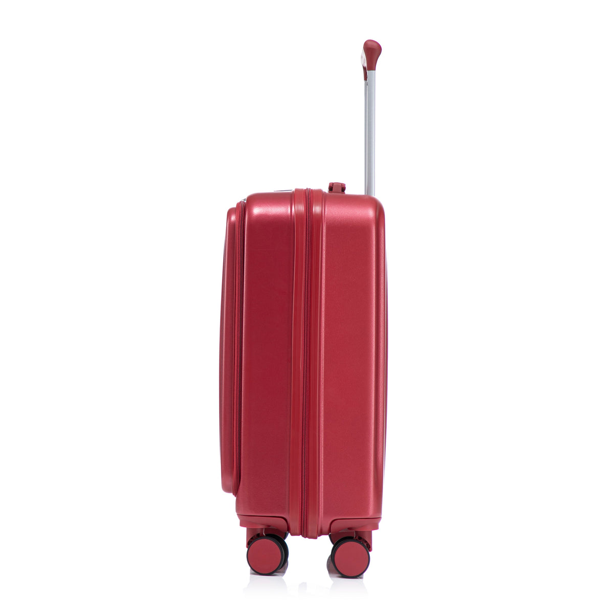 ABS Spinner Wheel Luggage Set with Combination Lock - Red