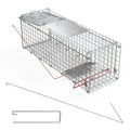 2PCS Folding Humane Animal Trap Cages for Cats, Rabbits & Squirrels