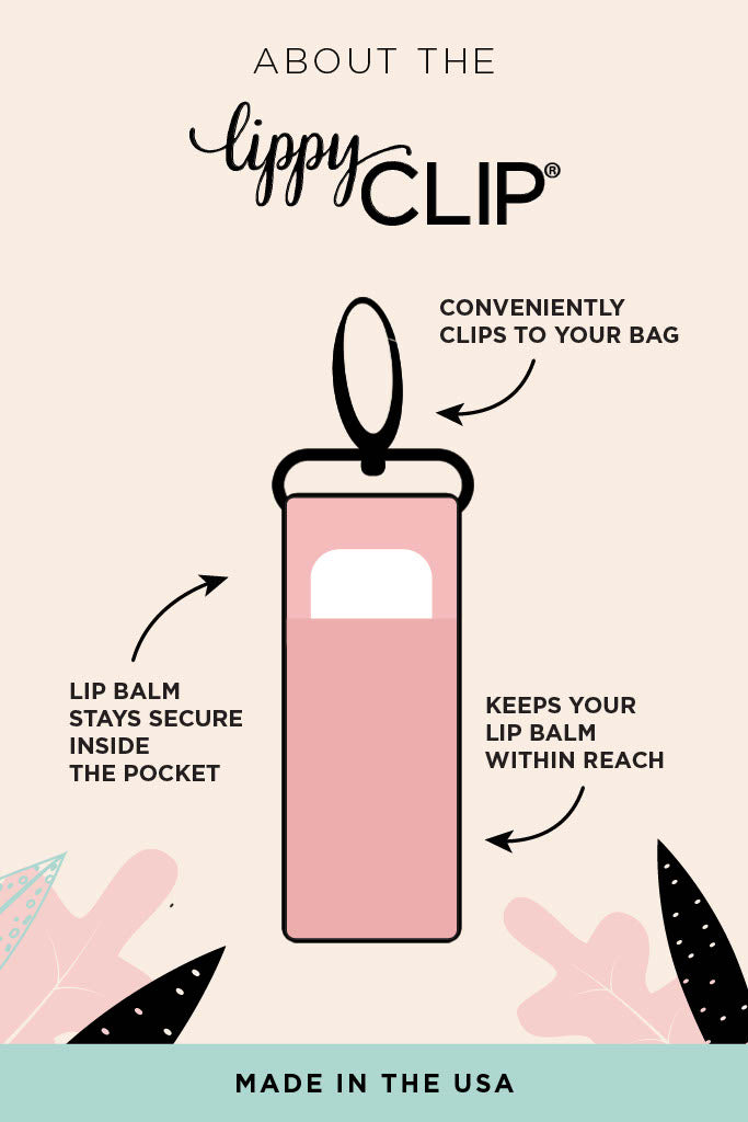 Pastel Paw Prints LippyClip® Lip Balm Holder