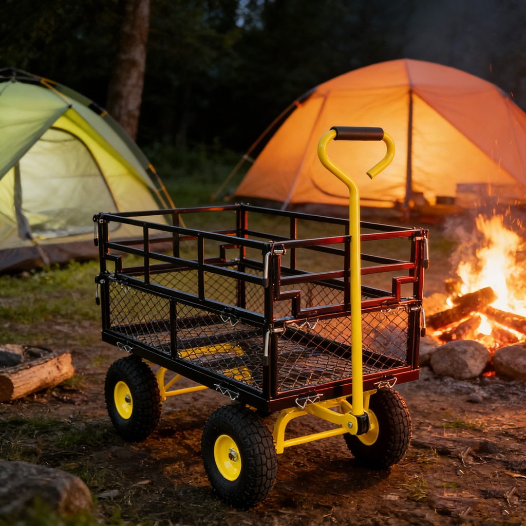 Wagon Cart Garden Cart Trucks Make Transporting Firewood Easier