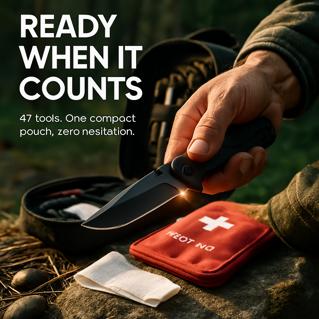Emergency Survival Kit for Outdoor Gear and First Aid