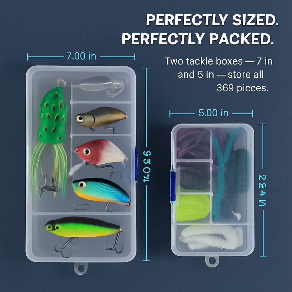 Fishing Lures Kit: Soft & Hard Lures for Salt/Freshwater