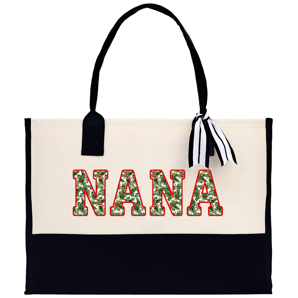 Gaga Gram Mimi Nana Grandma Canvas Tote Bag Grandma's Getaway Bag Grandma Gift Bag Mothers Day Gift Bag Grandma Beach Bag Gift for Grandma