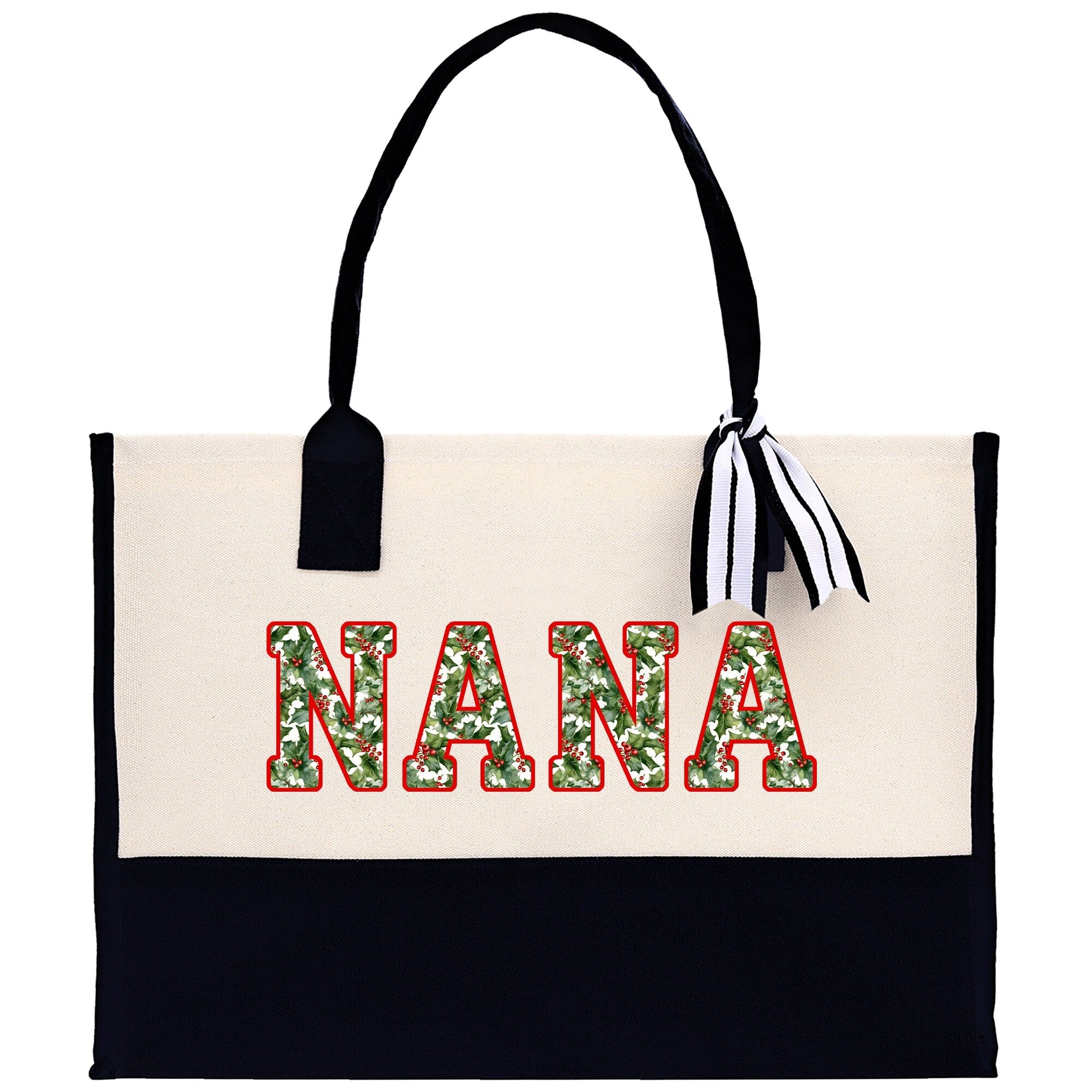 Gaga Gram Mimi Nana Grandma Canvas Tote Bag Grandma's Getaway Bag Grandma Gift Bag Mothers Day Gift Bag Grandma Beach Bag Gift for Grandma