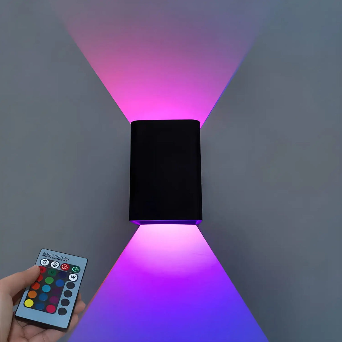 LED Wall Lights Bathroom - Square Luminous Bedside Lamp