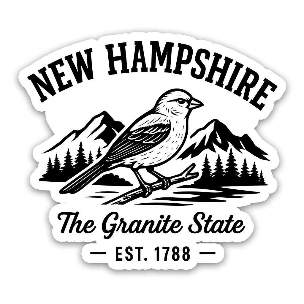 New Hampshire - Granite State Sticker