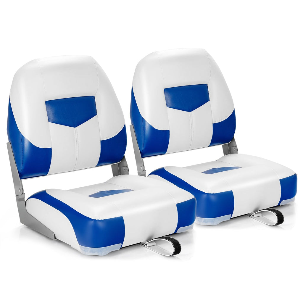 Set of 2 Folding Low Back Fishing Boat Seat