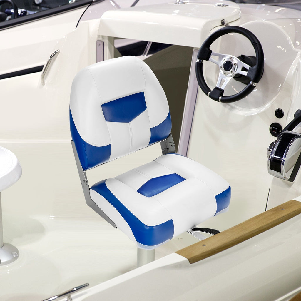 Set of 2 Folding Low Back Fishing Boat Seat