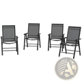 Outdoor Folding Chairs Set of 4 Mesh Patio Seating