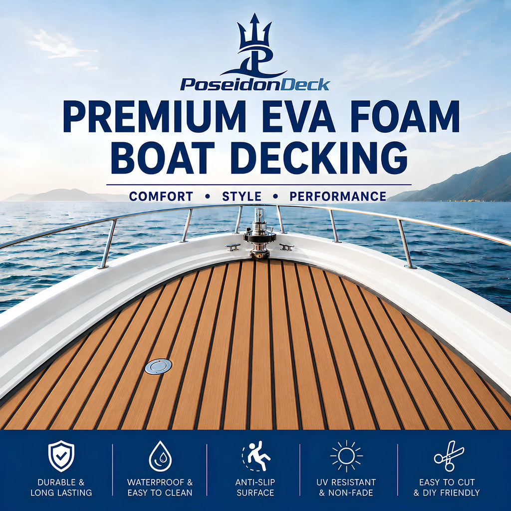 Faux Teak Stripe EVA Foam Boat Flooring