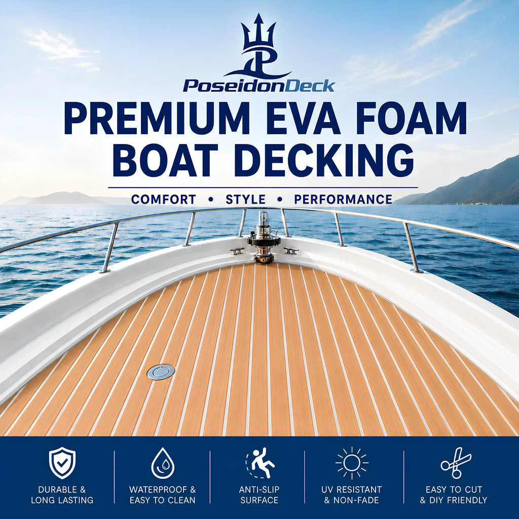 Faux Teak Stripe EVA Foam Boat Flooring