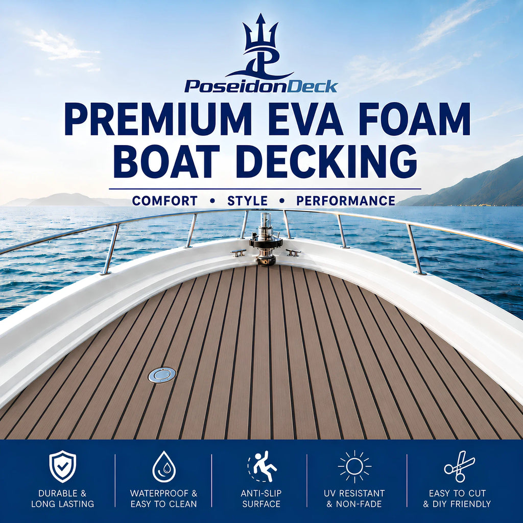 Faux Teak Stripe EVA Foam Boat Flooring