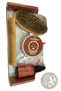 Sandalwood Beard Care Kit with Oil and Grooming Tools
