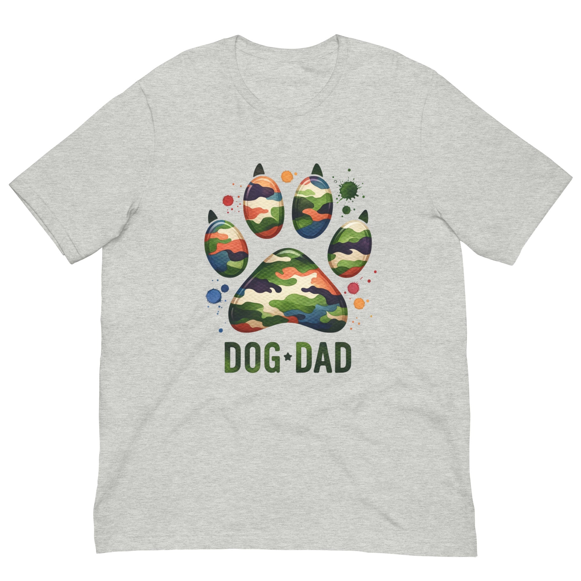 Dog Dad Camo Paw T-shirt