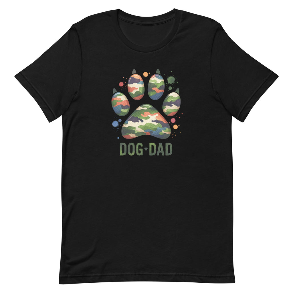 Dog Dad Camo Paw T-shirt