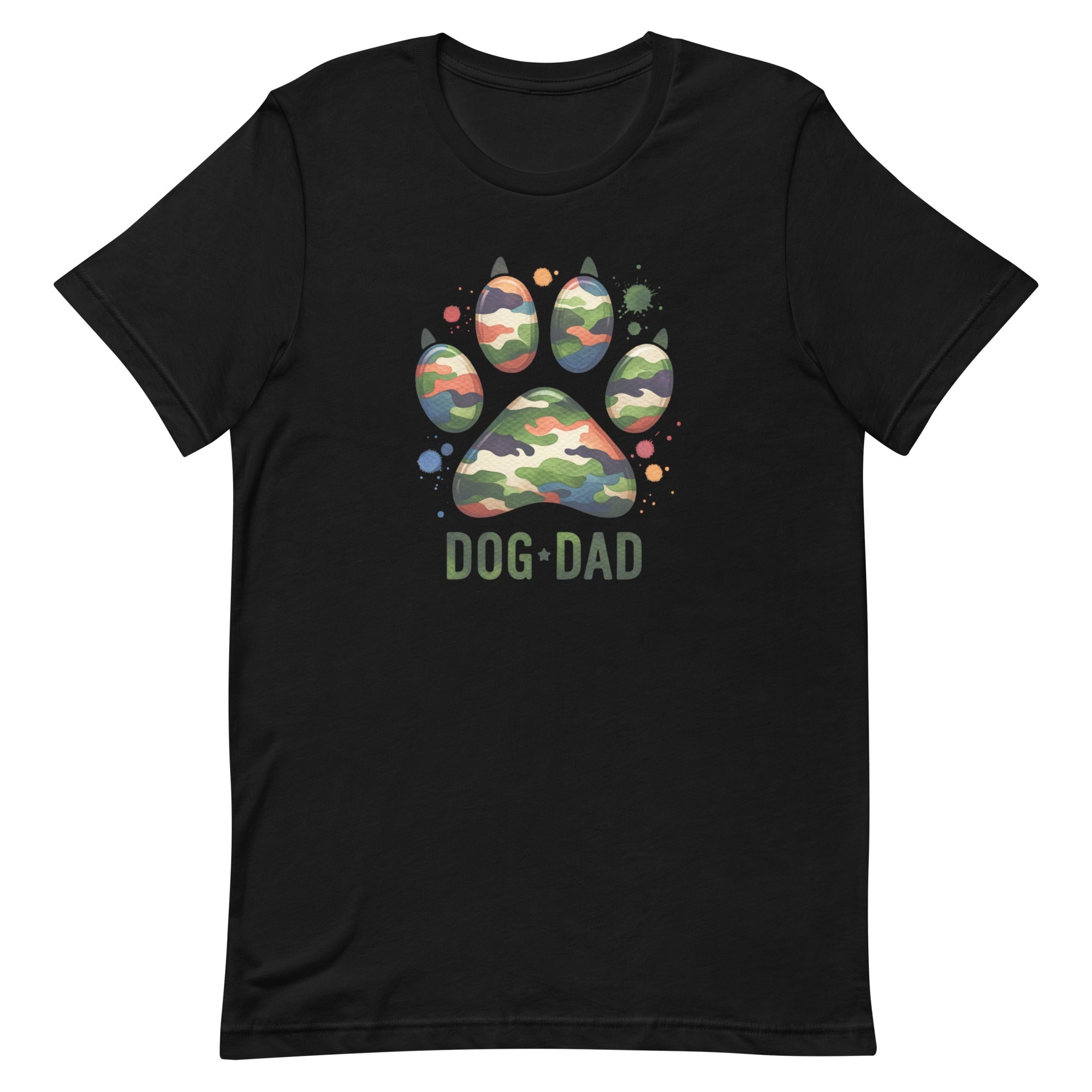 Dog Dad Camo Paw T-shirt