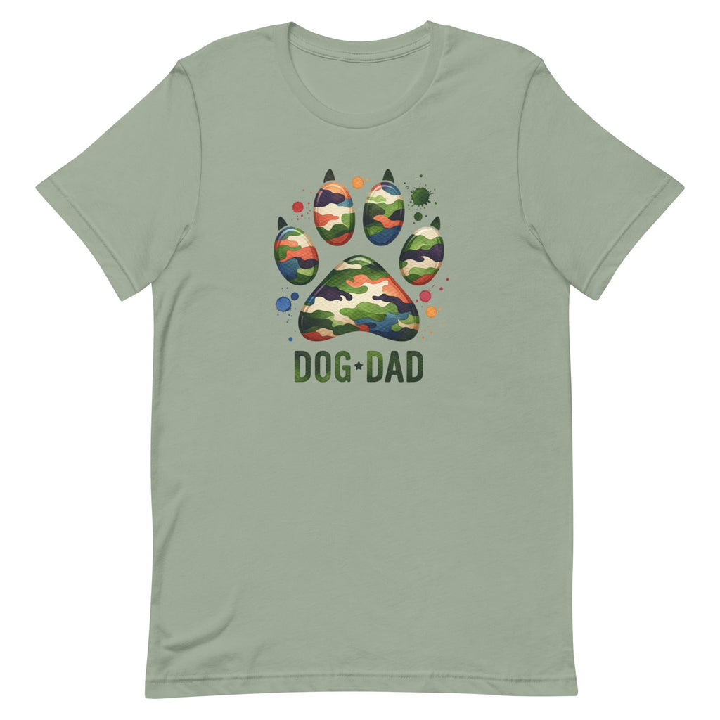 Dog Dad Camo Paw T-shirt