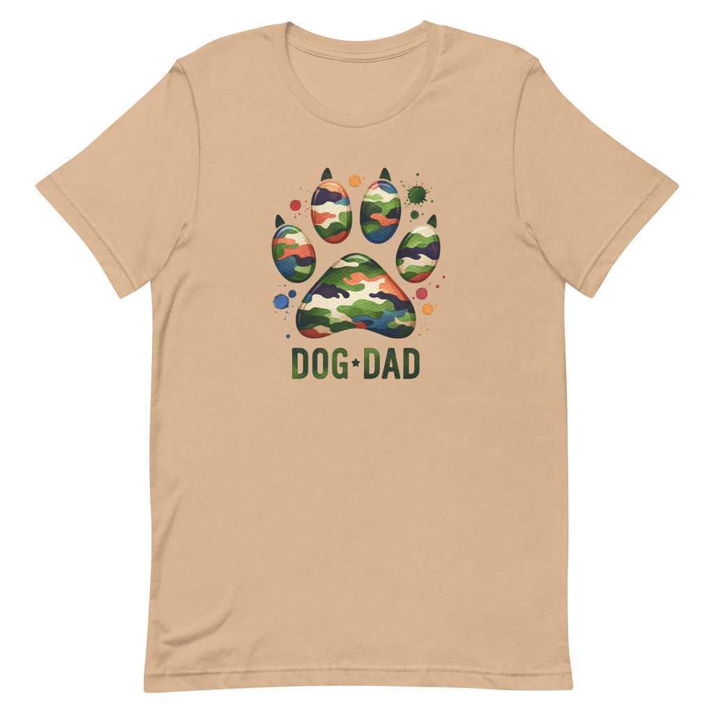 Dog Dad Camo Paw T-shirt